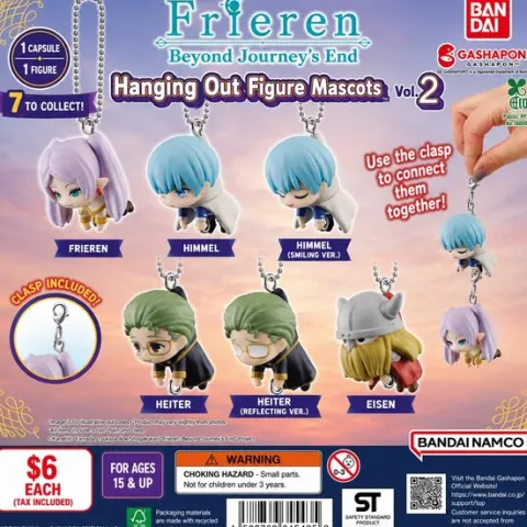 Bandai Frieren Beyond Journey's End Hanging Vol. 2 Mascot Gashapon Gacha - 1 Random