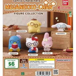Bandai Gashapon Sanrio Characters MegaNekko-chan Gacha Capsule Figure - 1 Random