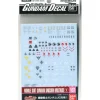 Bandai Gundam Decal GD-107 Unicorn Multi-Use 1 1/100 1/144 Water Slide Decal Set