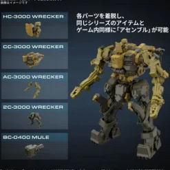 Bandai Hobby Armored Core VI 30 Minutes Missions RaD CC-3000 Wrecker Milk Tooth 1/144 Scale Model Kit