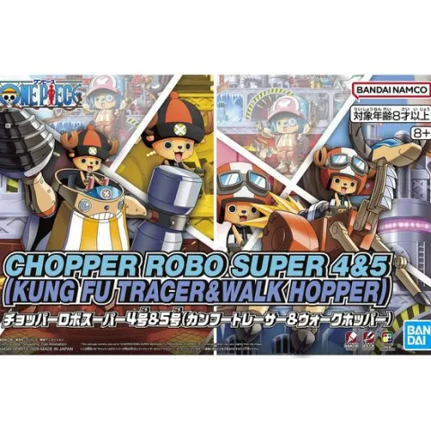 Bandai Hobby Chopper Robo Super No.4 & No.5 (Kung Fu Tracer & Walk Hopper) Figure Model Kit