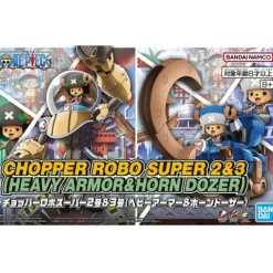 Bandai Hobby Chopper Robo Super No.2 & No.3 (Heavy Armor & Horn Dozer) Figure Model Kit