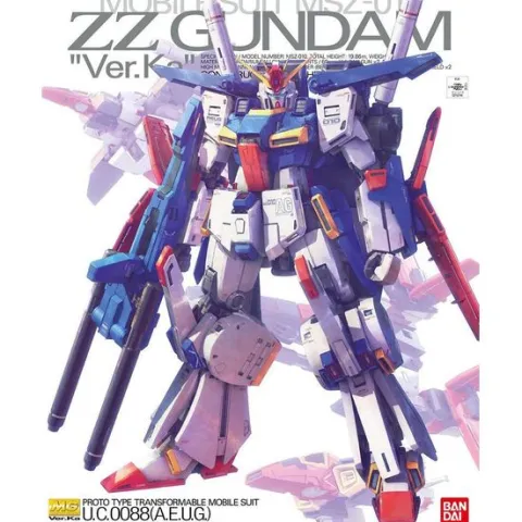 Bandai Hobby Double Zeta Gundam ZZ Gundam Ver.Ka MG 1/100 Model Kit