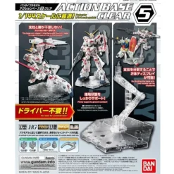 Bandai Hobby Gundam Action Base 5 Clear Gunpla 1/144 Scale Display Stand
