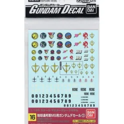 Bandai Hobby Gundam Decal GD-16 1/100 Scale Earth Federation Water Slide Decal