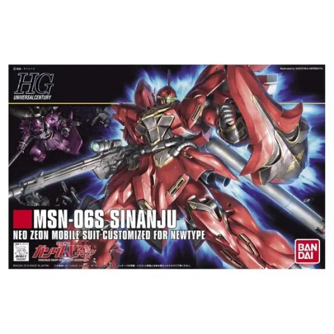 Bandai Hobby Gundam HGUC #116 MSN-06S Sinanju HG 1/144 Model Kit