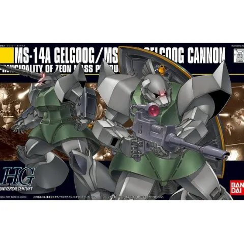 Bandai Hobby HGUC Mobile Suit Gundam MS-14A Mass Production Gelgoog Cannon HG 1/144 Model Kit