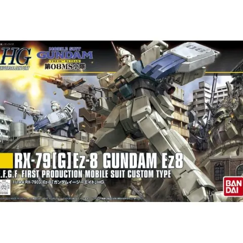 Bandai Hobby HGUC 08th MS Team #155 RX-79 Gundam Ez-8 HG 1/144 Scale Model Kit