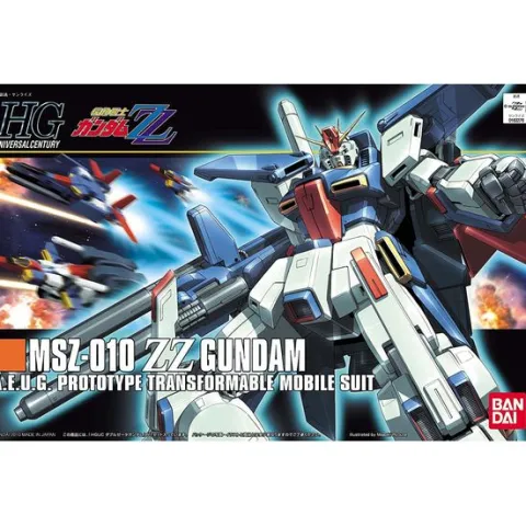 Bandai Hobby HGUC Zeta Gundam MSZ-010 ZZ Gundam HG 1/144 Scale Model Kit