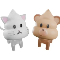 Bandai Hobby Unkosul Days Clay Model Kit Animal Unchi Set 1 Cat & Bear
