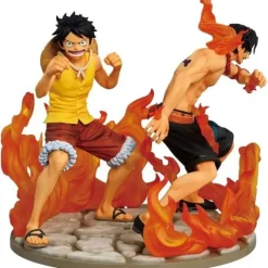 Bandai One Piece Ichibansho Ace and Luffy Dramatic Memories Revible Moment Figure