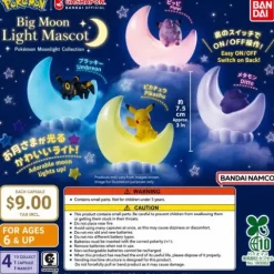 Bandai Pokemon Big Moon Light-up Mascot Premium Gashapon Gacha Figure - 1 Random