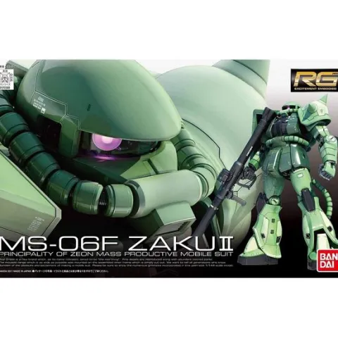 Bandai RG #04 Mobile Suit Gundam MS-06F Zaku II 1/144 Scale Model Kit