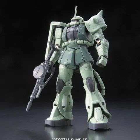 Bandai RG #04 Mobile Suit Gundam MS-06F Zaku II 1/144 Scale Model Kit