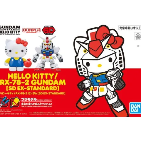 Bandai SD Ex-Standard Hello Kitty x RX-78-2 Gundam Figure Model Kit