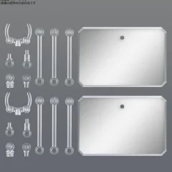 Bandai Spirits Hobby Action Base 6 Clear - Mirror Sticker Set (2 Pack)