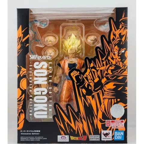 Bandai Tamashii Nations Dragon Ball Z S.H.Figuarts Super Saiyan 2 Son Goku Exclusive Action Figure