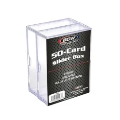 BCW 2-Piece Slider Box - 50 Card (2-Pack)