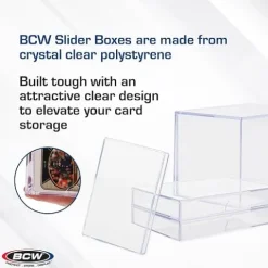 BCW 2-Piece Slider Box - 50 Card (2-Pack)