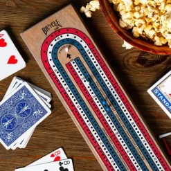 Bicycle 3 Track Cribbage Board Set