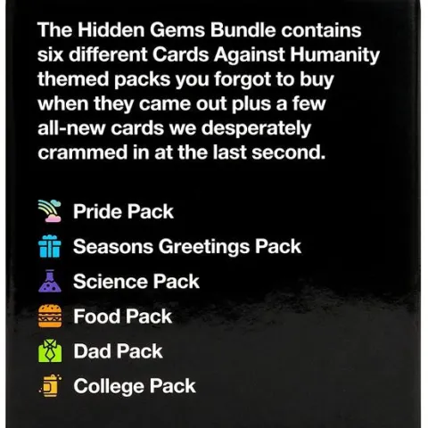 Cards Against Humanity: Hidden Gems Bundle - 6 Themed Packs + 10 New Cards