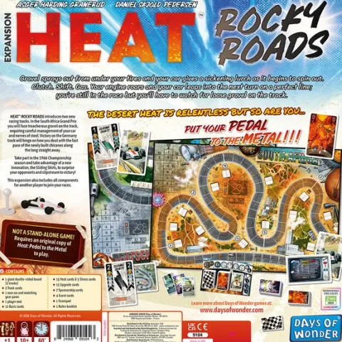 Days of Wonder: Heat: Rocky Roads Board Game Expansion