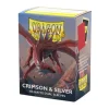 Dragon Shield Dual Matte Crimson & Silver (100ct) Protective Sleeves