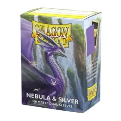 Dragon Shield Dual Matte Nebula & Silver (100ct) Protective Sleeves