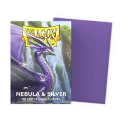 Dragon Shield Dual Matte Nebula & Silver (100ct) Protective Sleeves