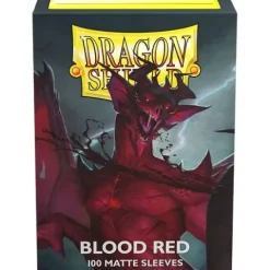Dragon Shield Matte Blood Red 100 Protective Sleeves