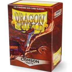 Dragon Shield Matte Crimson 100 Protective Sleeves