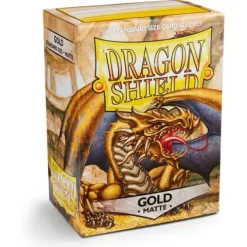 Dragon Shield Matte Gold 100 Protective Sleeves