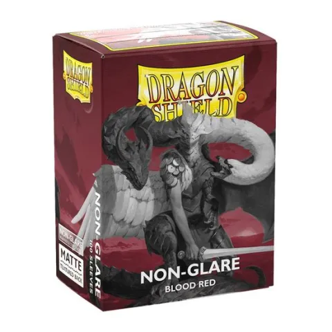 Dragon Shield Matte Non-Glare Blood Red (100ct) Protective Sleeves