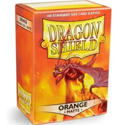 Dragon Shield Matte Orange 100 Protective Sleeves