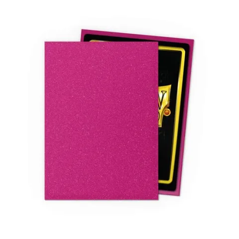 Dragon Shield Matte Sparkles Pink Sapphire 100 Protective Sleeves