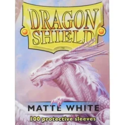 Dragon Shield Matte White 100 Protective Sleeves