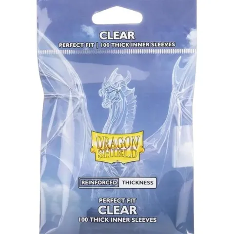 Dragon Shield Standard Perfect Fit Thick Inner Sleeves Clear 100CT