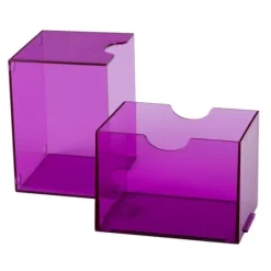 Dragon Shield: Strongbox Card Deck Box - Clear Purple 100CT