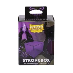 Dragon Shield: Strongbox Card Deck Box - Clear Purple 100CT