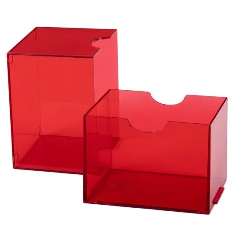 Dragon Shield: Strongbox Card Deck Box - Clear Red 100CT