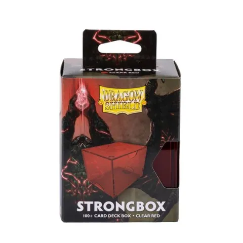 Dragon Shield: Strongbox Card Deck Box - Clear Red 100CT