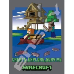 Ensky Minecraft Gone Fishing Jigsaw Puzzle (208 Pieces)