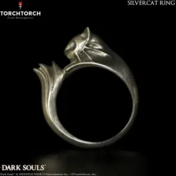 First 4 Figures Dark Souls Ring Collection: Silver Cat Ring (Men's Size 8.5)