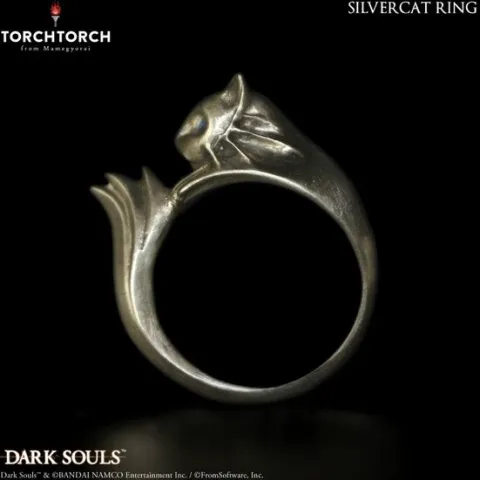 First 4 Figures Dark Souls Ring Collection: Silver Cat Ring (Men's Size 8.5)