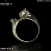 First 4 Figures Dark Souls Ring Collection: Silver Cat Ring (Men's Size 10-10.5)