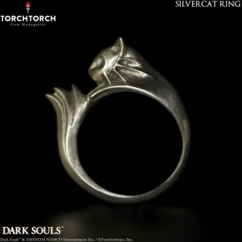 First 4 Figures Dark Souls Ring Collection: Silver Cat Ring (Men's Size 10-10.5)