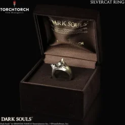 First 4 Figures Dark Souls Ring Collection: Silver Cat Ring (Men's Size 10-10.5)