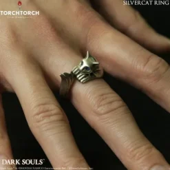 First 4 Figures Dark Souls Ring Collection: Silver Cat Ring (Men's Size 10-10.5)