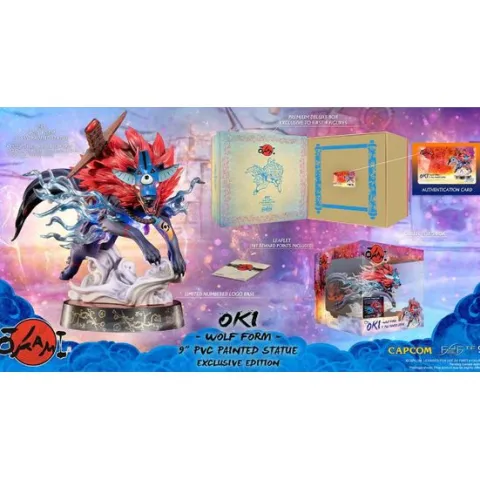 First 4 Figures Okami Oki Wolf Form Exclusive Edition PVC Statue