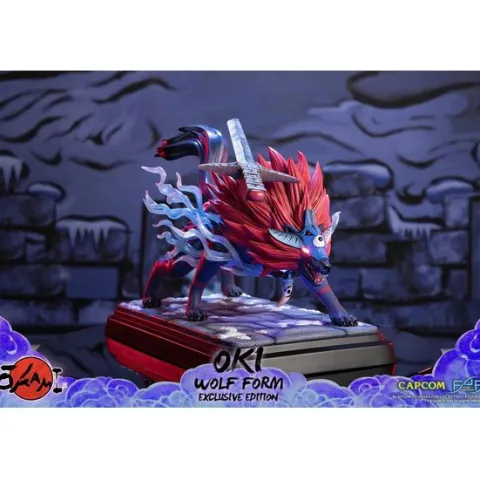First 4 Figures Okami Oki Wolf Form Exclusive Edition Resin 14" Statue